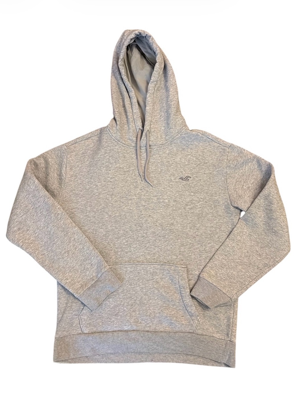 Hollister Men's Gray Hoodie, size M